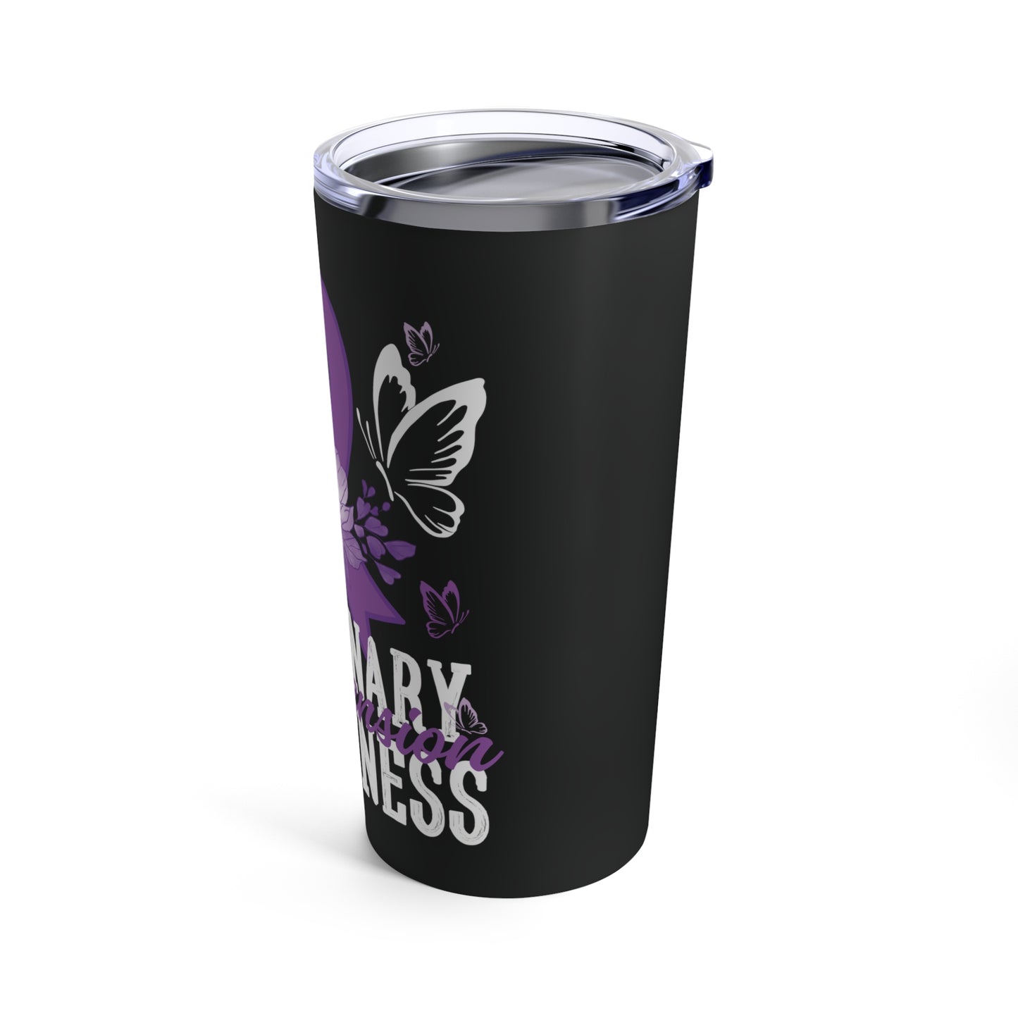 Pulmonary Hypertension Butterfly Tumbler 20oz