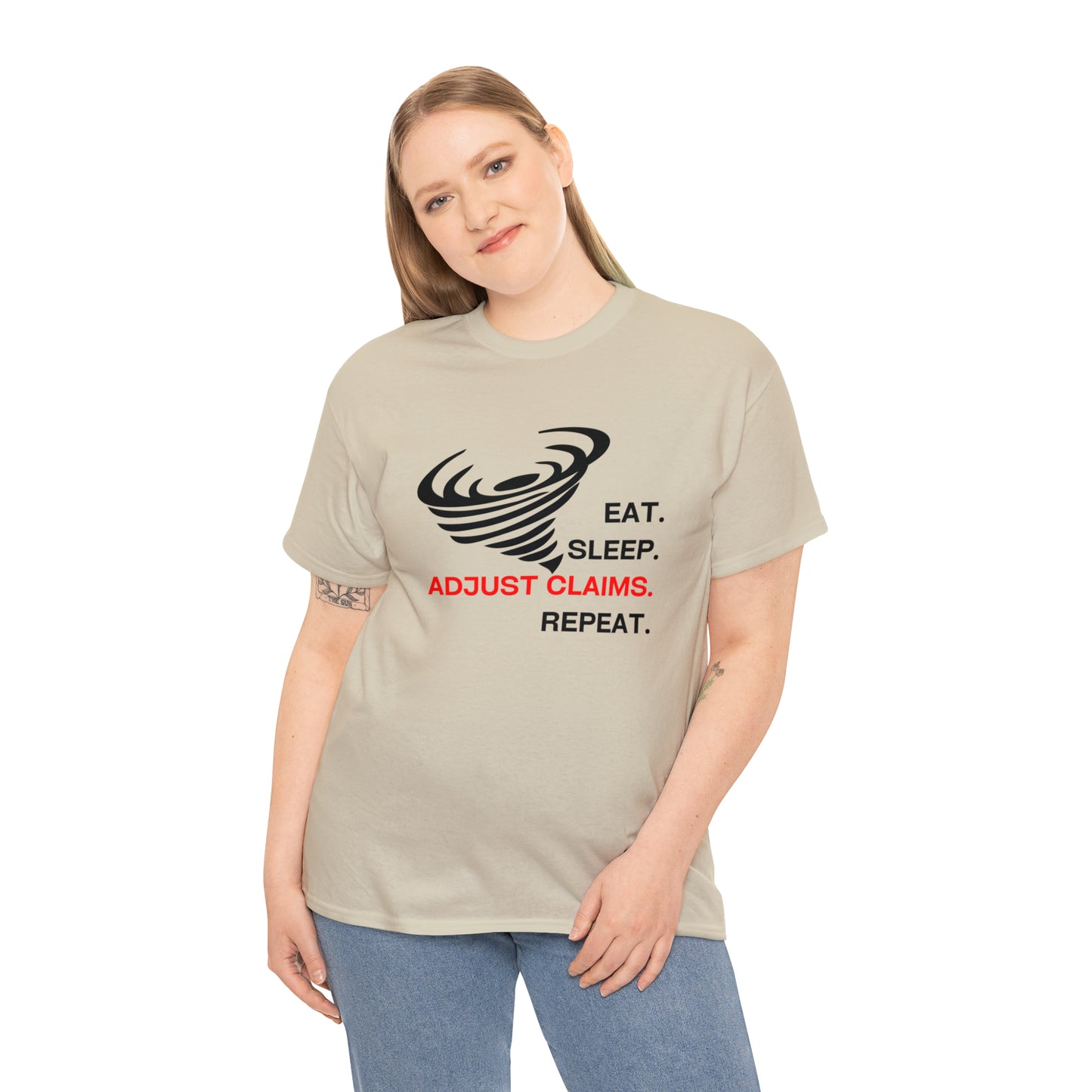 Claims Adjuster (Tornado) Unisex Heavy Cotton Tee