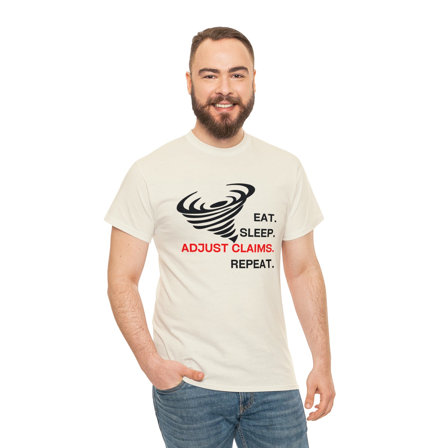 Claims Adjuster (Tornado) Unisex Heavy Cotton Tee