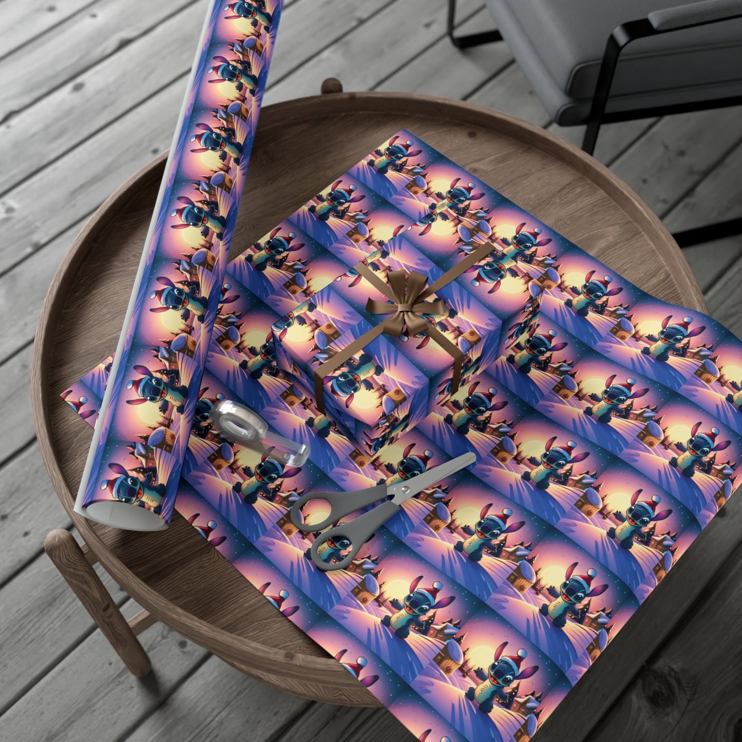 Stitch Christmas Inspired Wrapping Paper