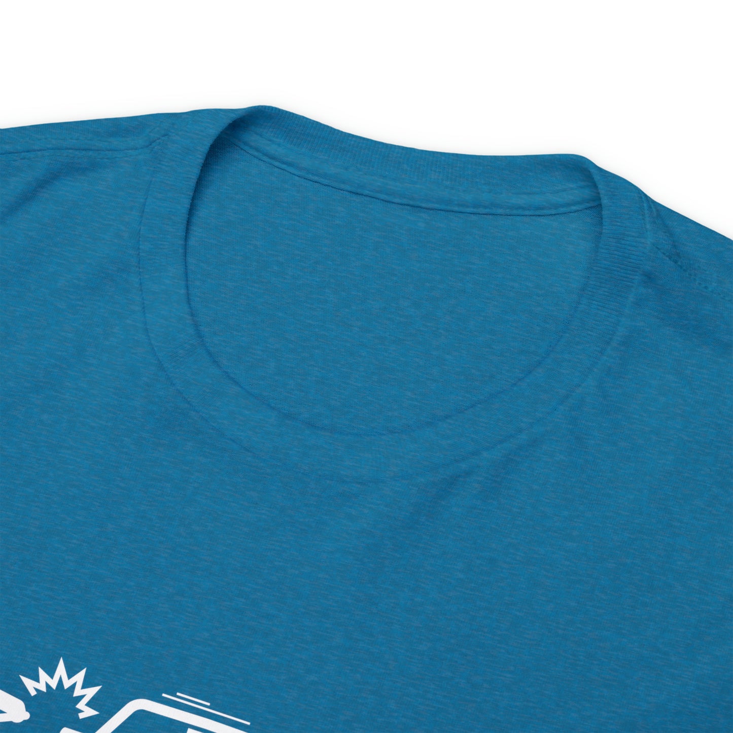 Claims Adjuster (Motorcyclist / Car / White) Unisex Heavy Cotton Tee