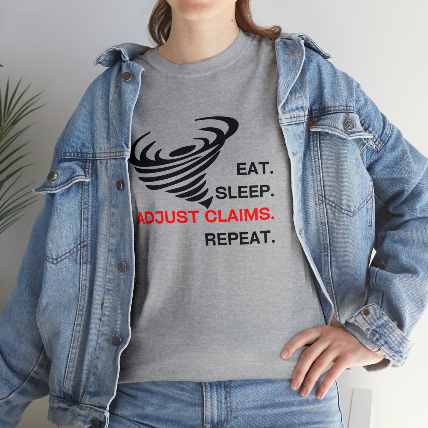 Claims Adjuster (Tornado) Unisex Heavy Cotton Tee