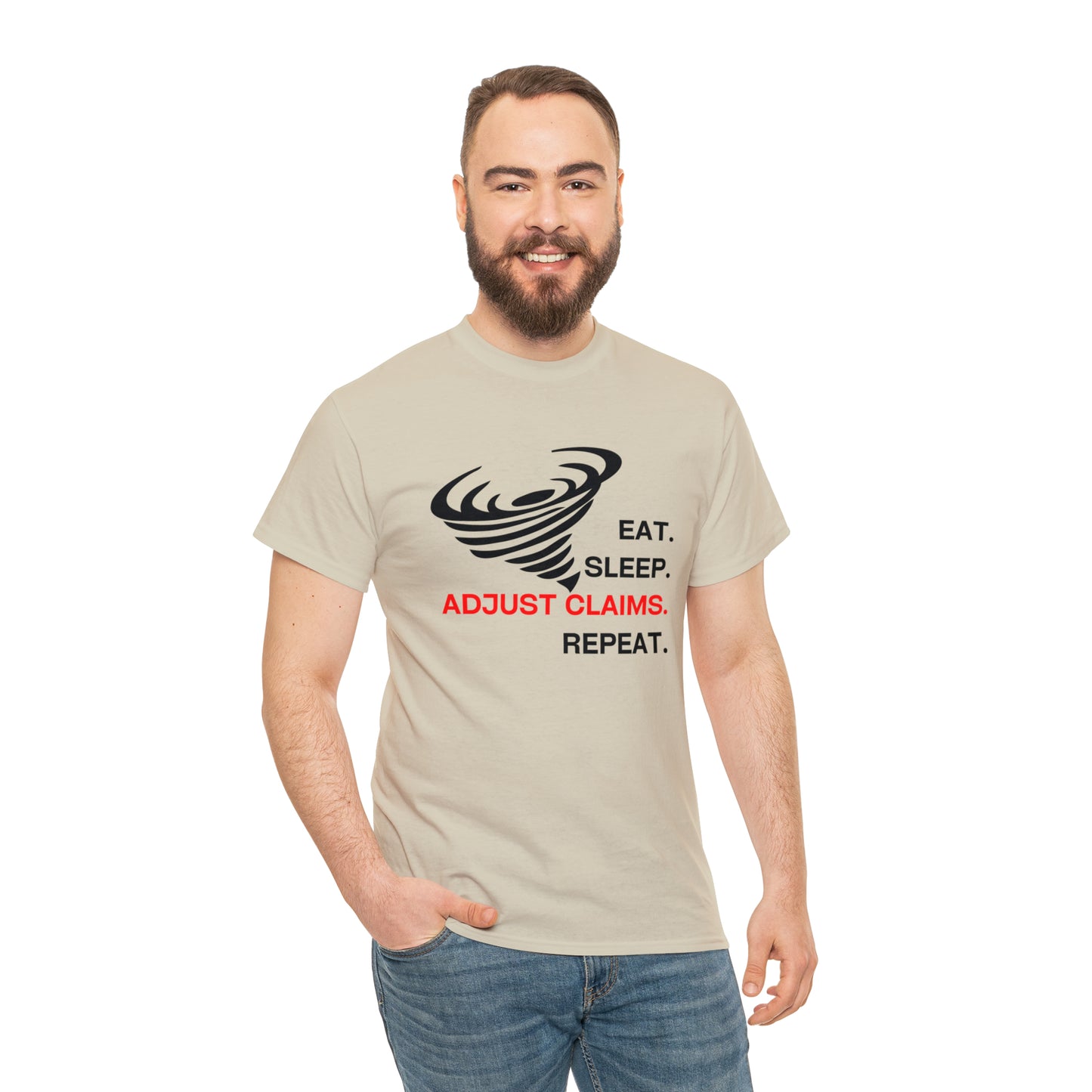 Claims Adjuster (Tornado) Unisex Heavy Cotton Tee