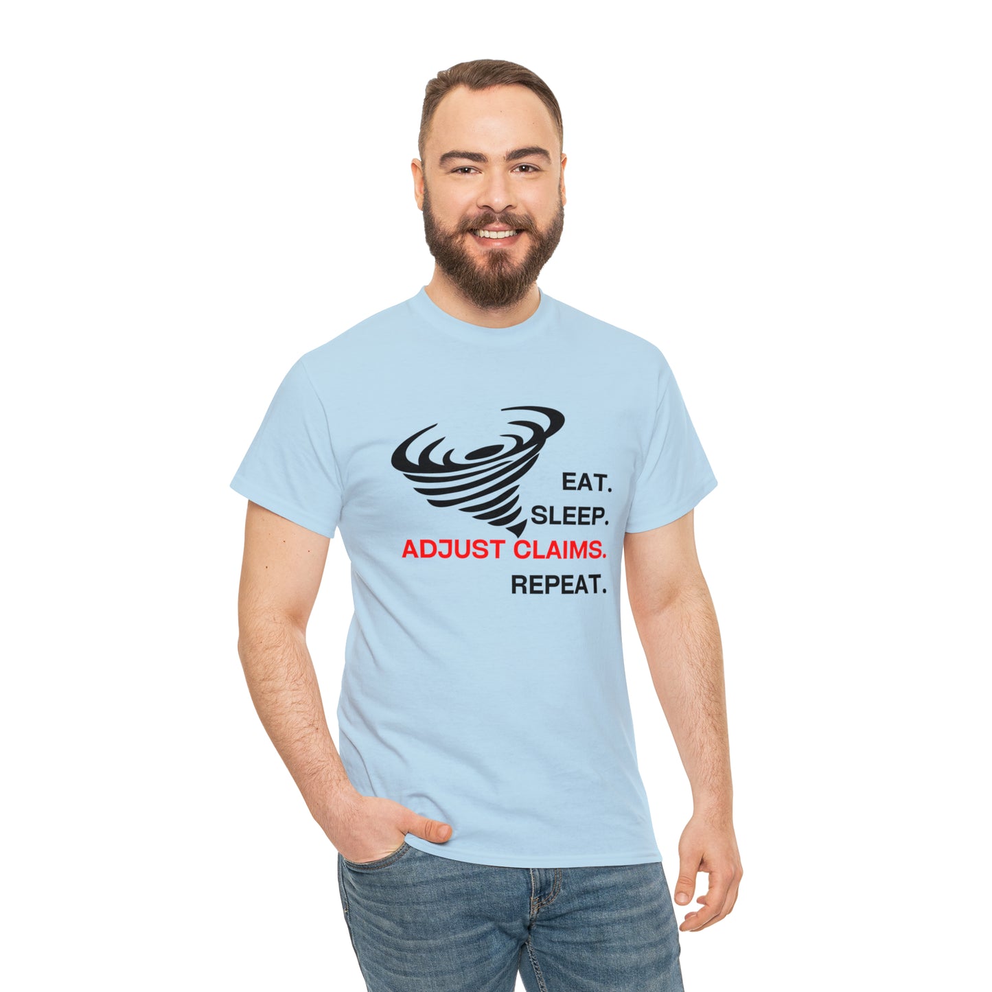 Claims Adjuster (Tornado) Unisex Heavy Cotton Tee