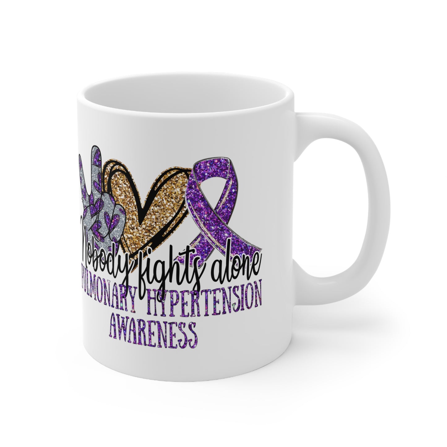 Pulmonary Hypertension Awareness Ceramic Mug 11oz