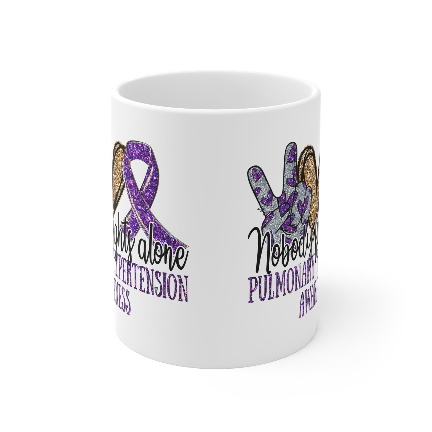 Pulmonary Hypertension Awareness Ceramic Mug 11oz