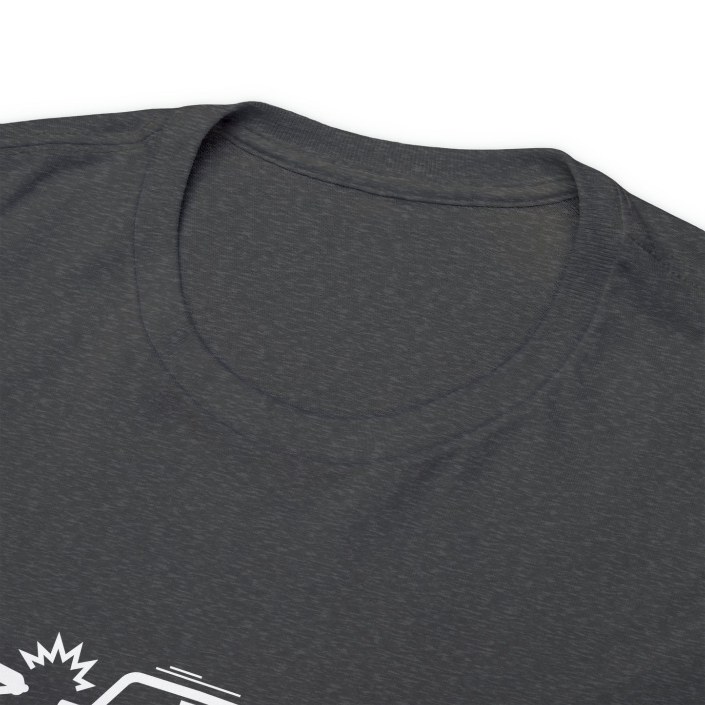 Claims Adjuster (Motorcyclist / Car / White) Unisex Heavy Cotton Tee