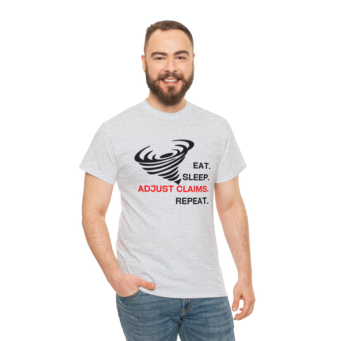 Claims Adjuster (Tornado) Unisex Heavy Cotton Tee