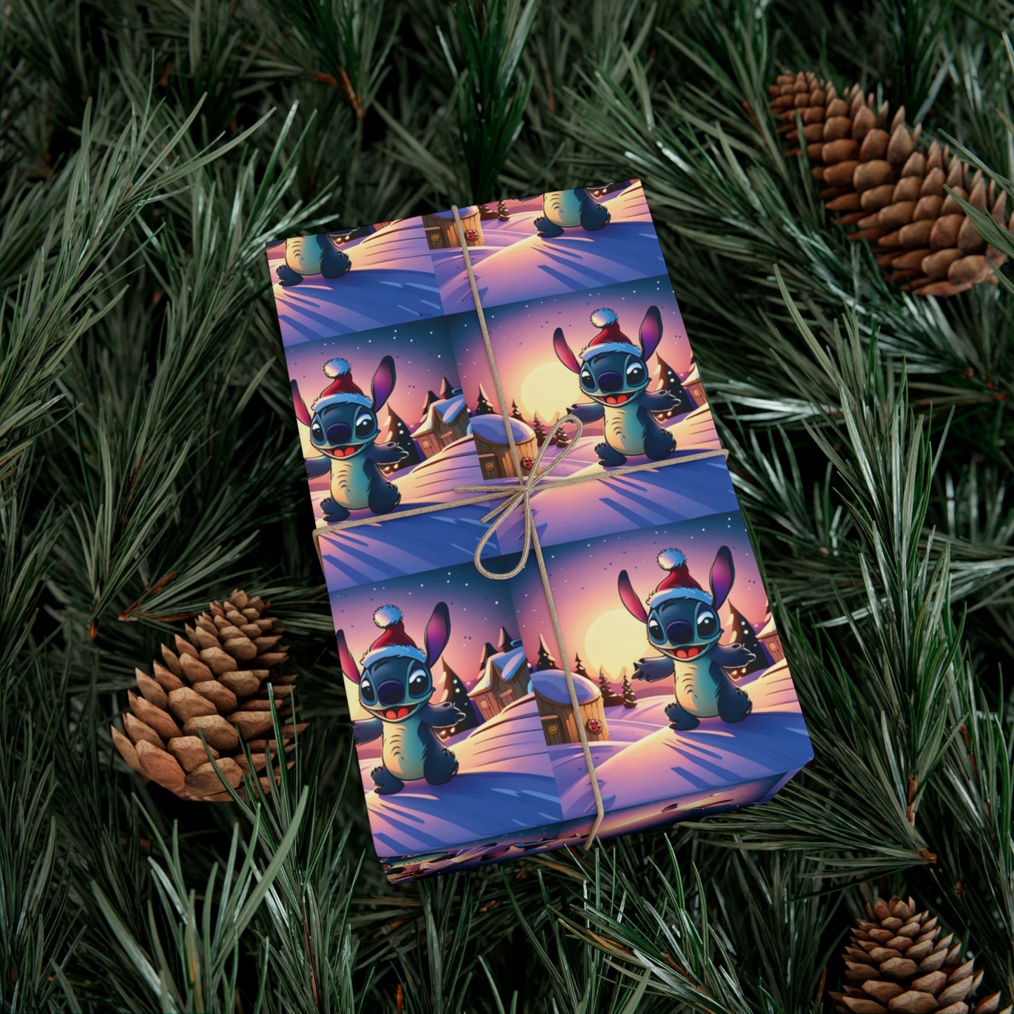 Stitch Christmas Inspired Wrapping Paper