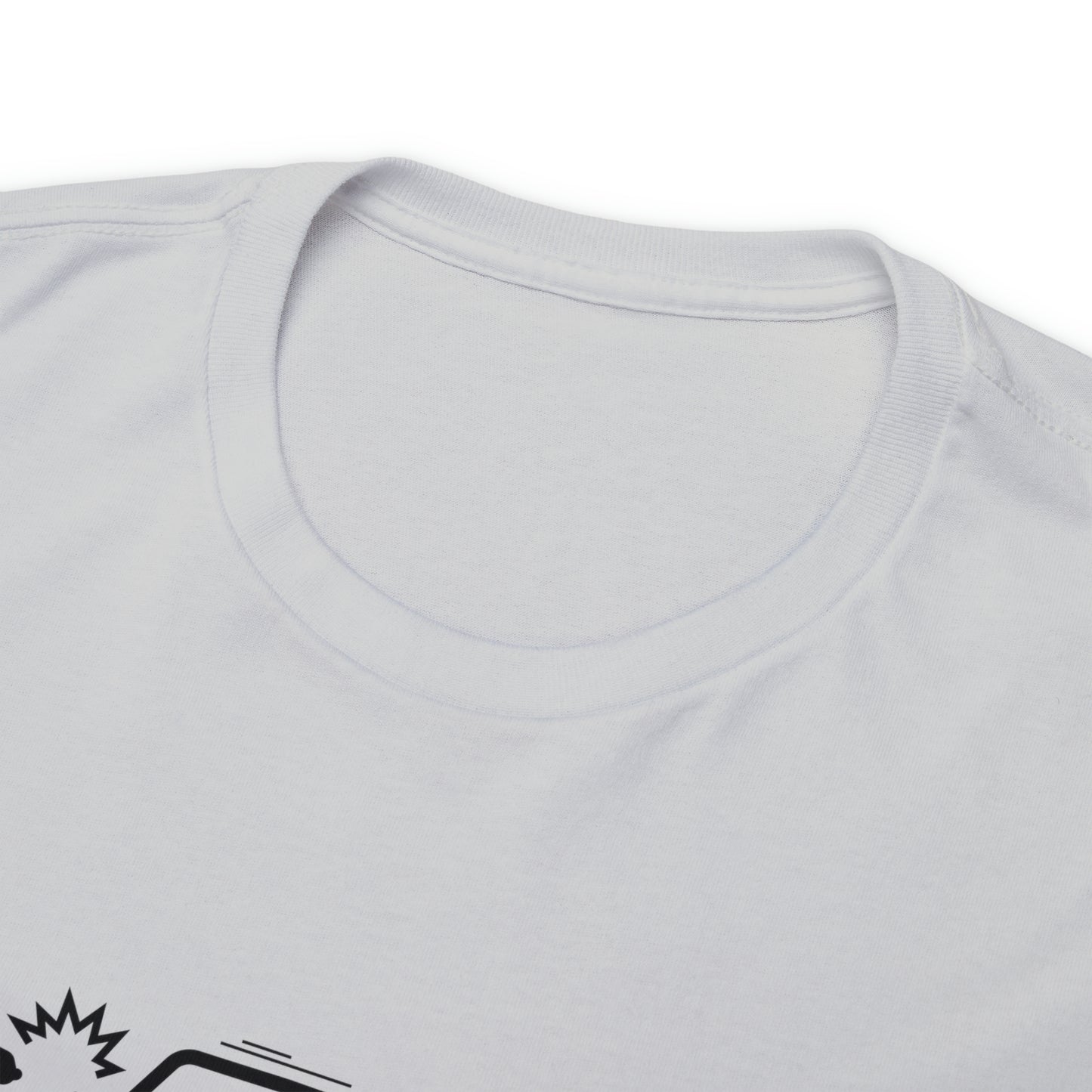 Claims Adjuster (Motorcyclist / Car / Black) Unisex Heavy Cotton Tee