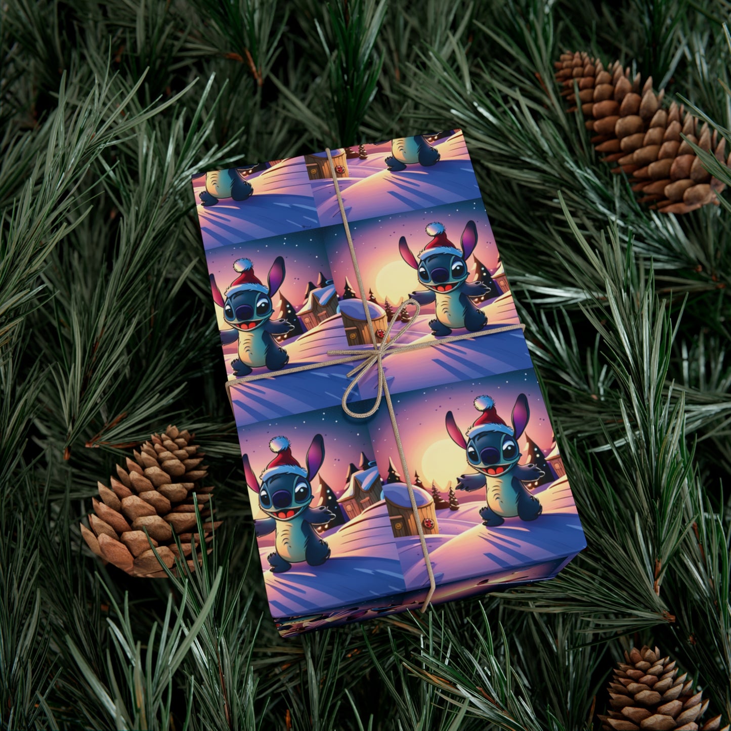 Stitch Christmas Inspired Wrapping Paper