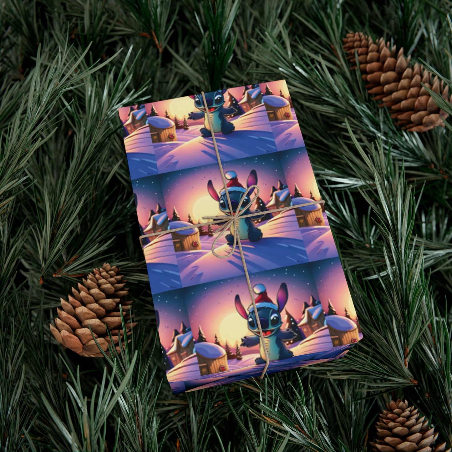 Stitch Christmas Inspired Wrapping Paper