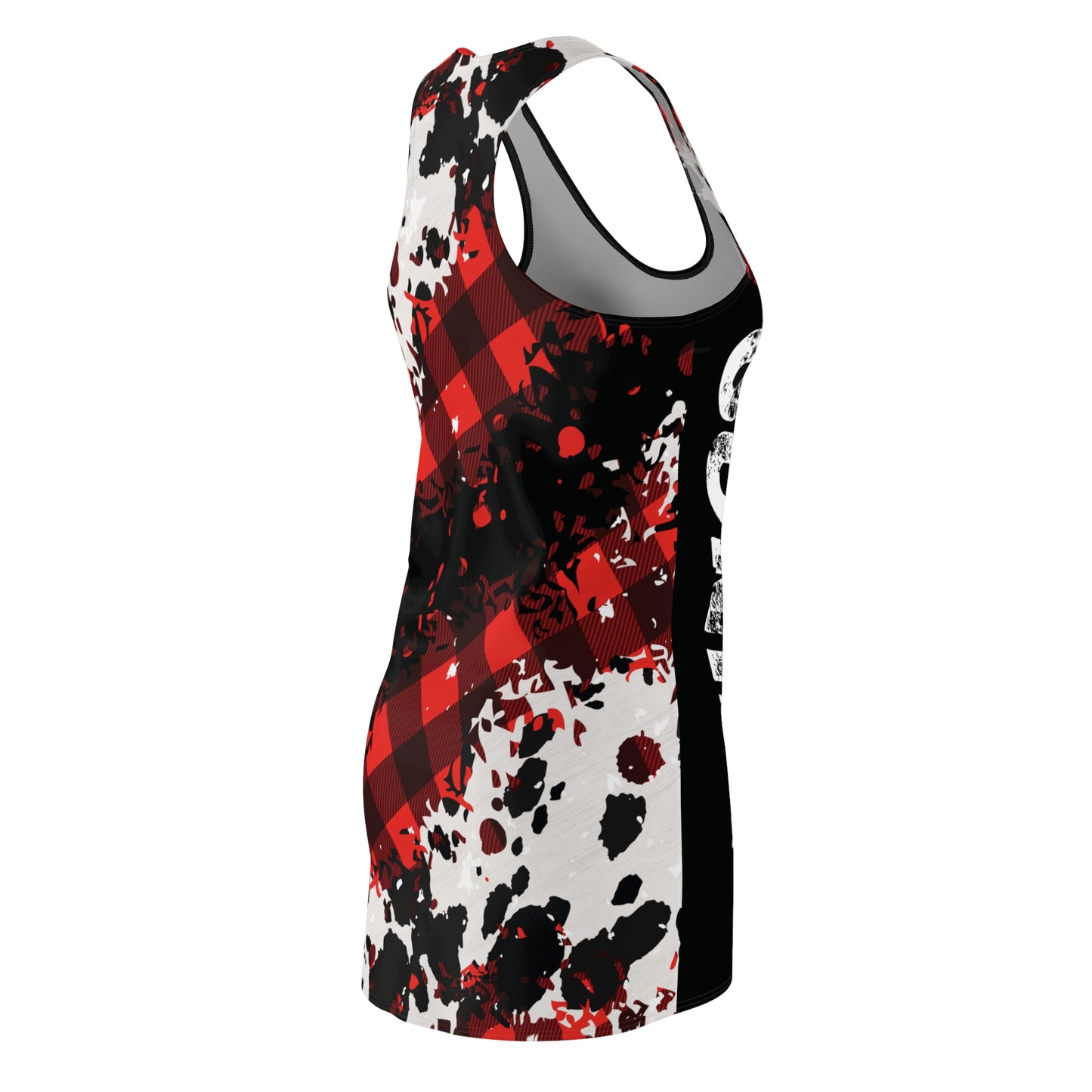 "Vikings Fade" Sleek Black Razorback Dress – Northside Made Collection