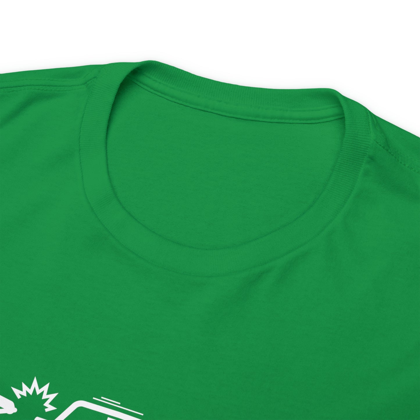 Claims Adjuster (Motorcyclist / Car / White) Unisex Heavy Cotton Tee