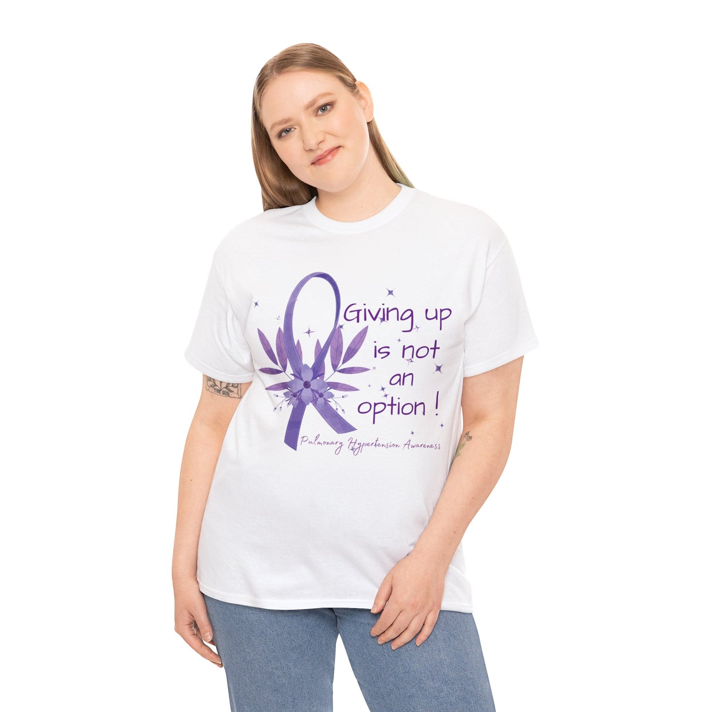 PH- Giving Up Is Not An Option - Unisex Heavy Cotton Tee