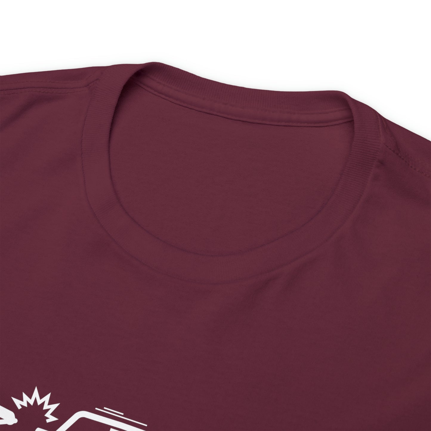 Claims Adjuster (Motorcyclist / Car / White) Unisex Heavy Cotton Tee