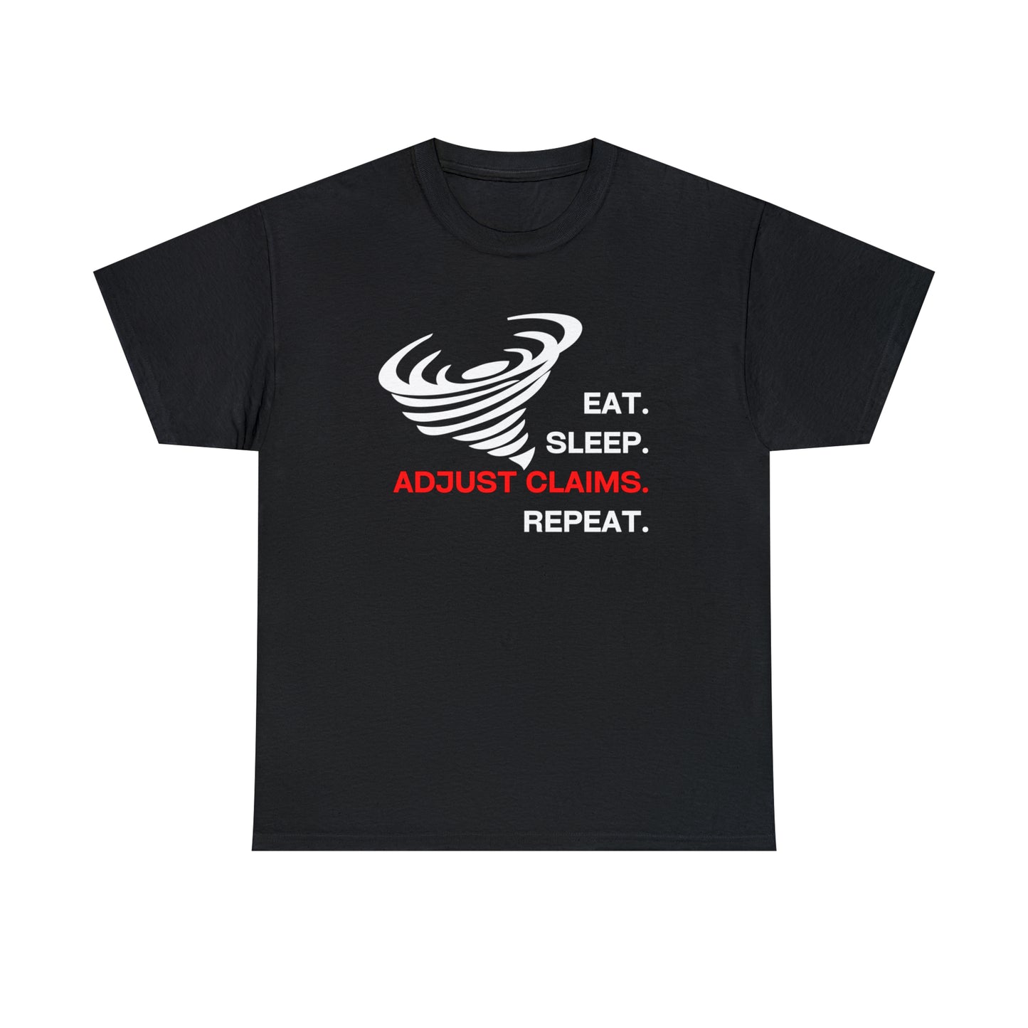 Claims Adjuster (Tornado/White Print) Mouse Pad Unisex Heavy Cotton Tee