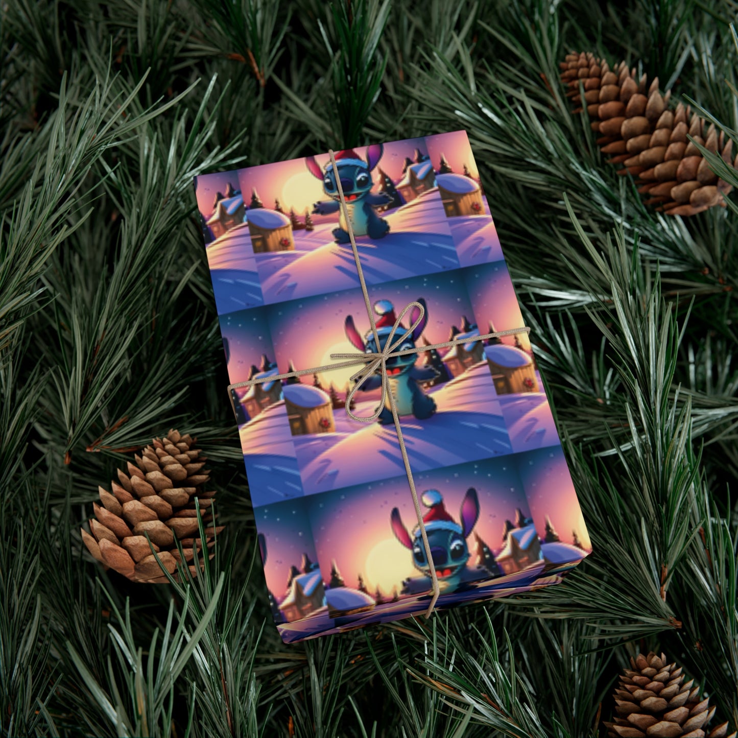 Stitch Christmas Inspired Wrapping Paper
