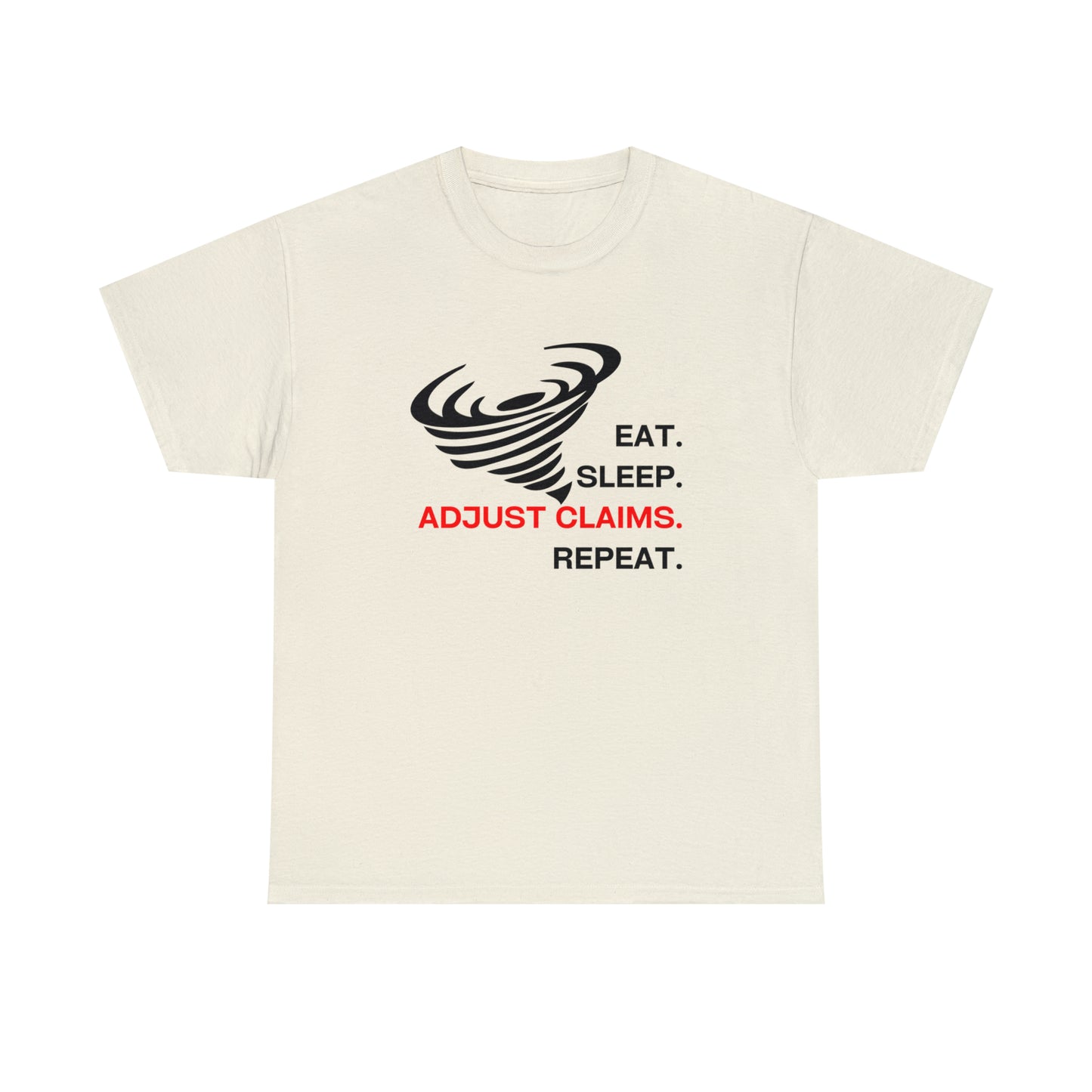 Claims Adjuster (Tornado) Unisex Heavy Cotton Tee