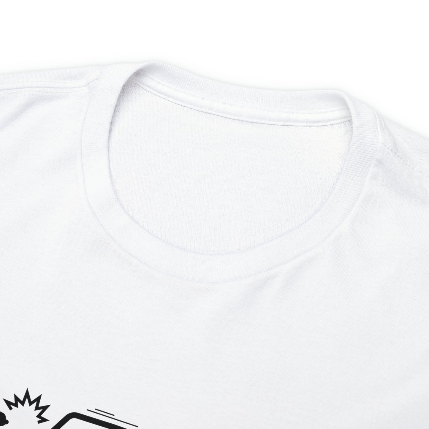 Claims Adjuster (Motorcyclist / Car / Black) Unisex Heavy Cotton Tee