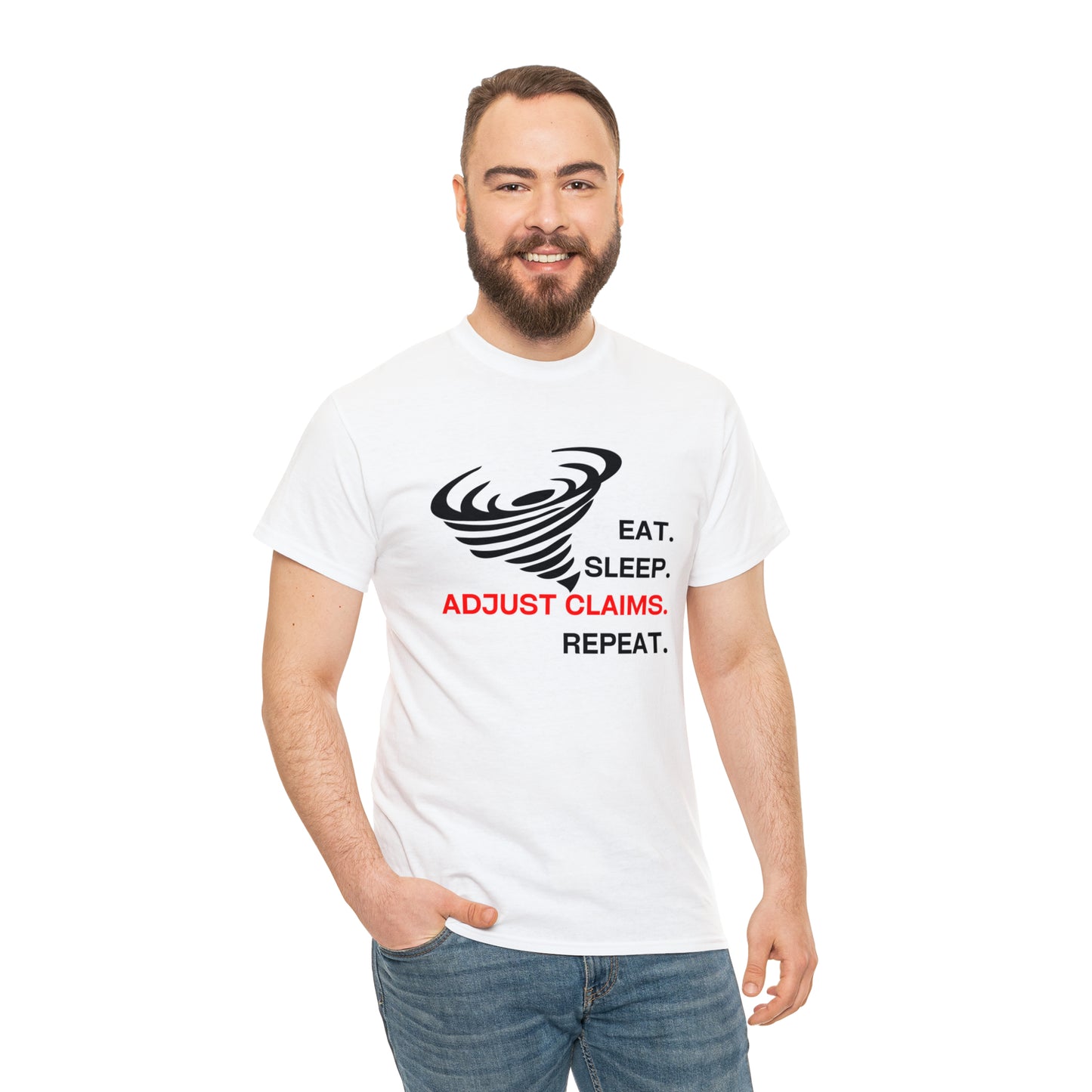 Claims Adjuster (Tornado) Unisex Heavy Cotton Tee