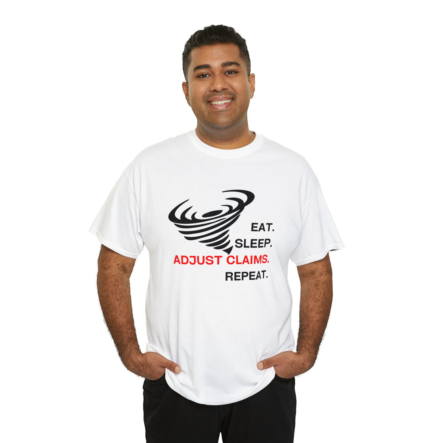 Claims Adjuster (Tornado) Unisex Heavy Cotton Tee