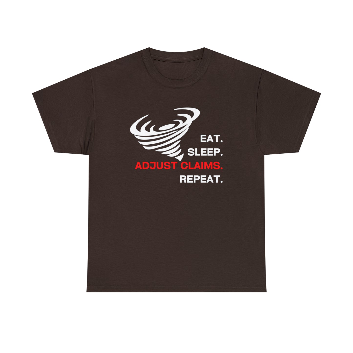 Claims Adjuster (Tornado/White Print) Mouse Pad Unisex Heavy Cotton Tee