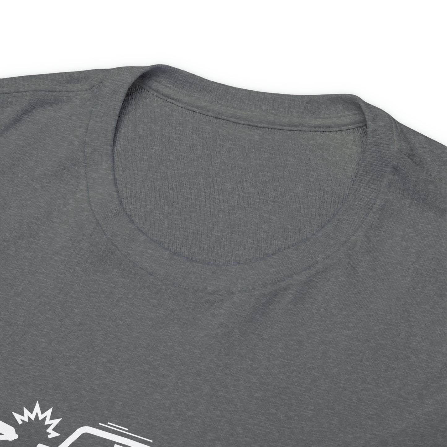 Claims Adjuster (Motorcyclist / Car / White) Unisex Heavy Cotton Tee