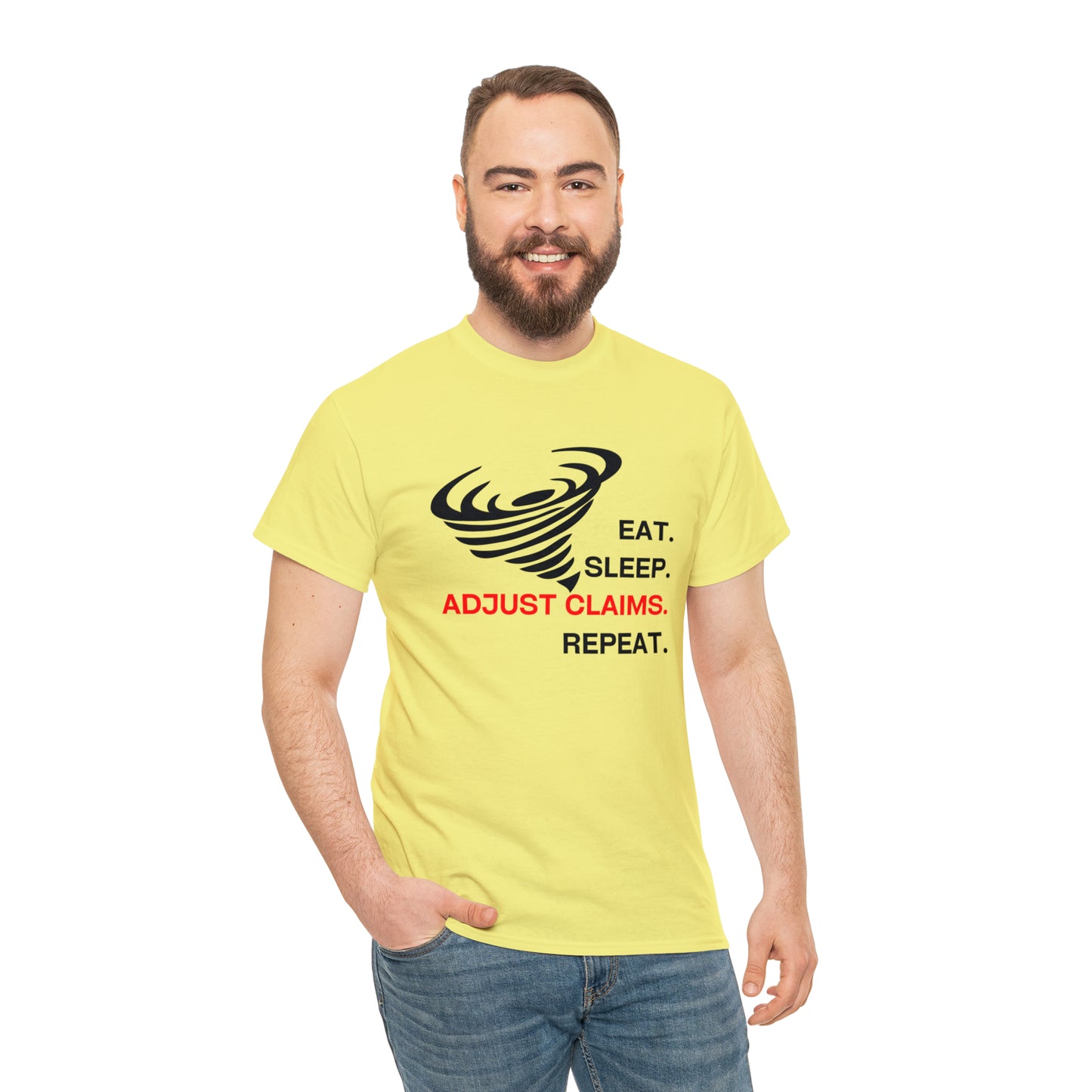 Claims Adjuster (Tornado) Unisex Heavy Cotton Tee