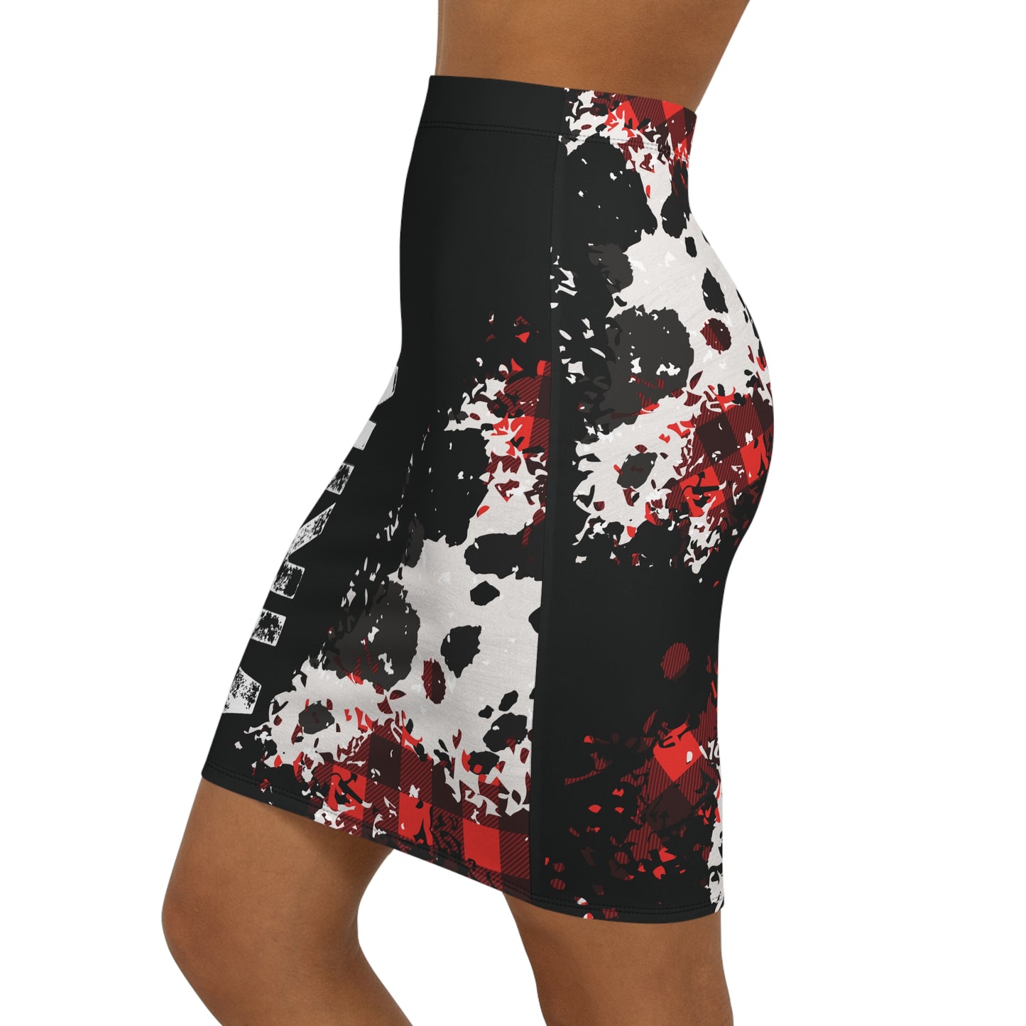 "Vikings Fade" Sleek Black Pencil Skirt – Northside Made Collection