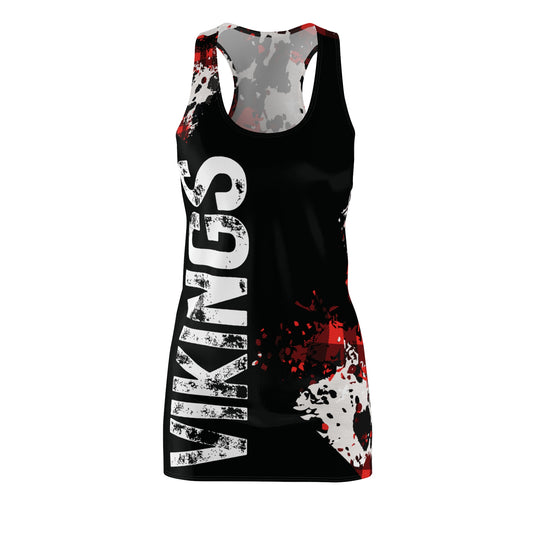 "Vikings Fade" Sleek Black Razorback Dress – Northside Made Collection