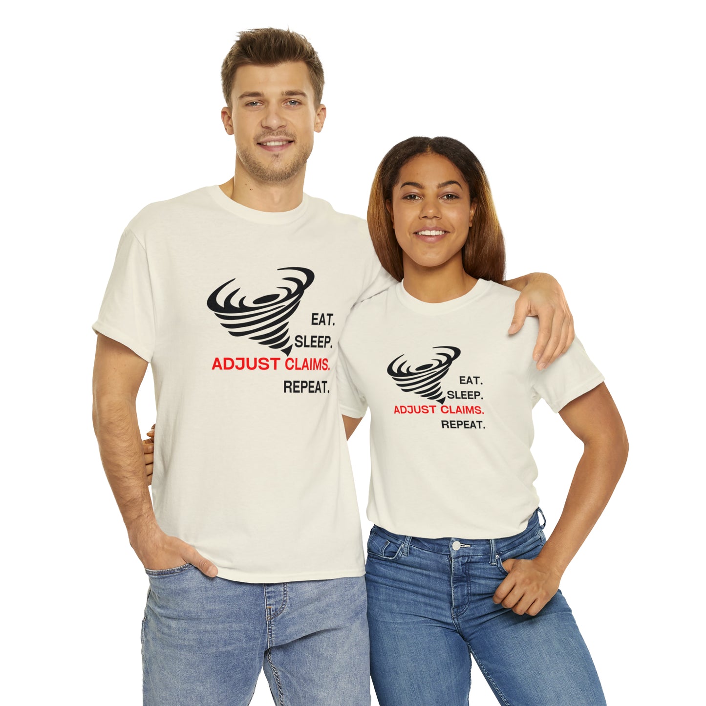 Claims Adjuster (Tornado) Unisex Heavy Cotton Tee