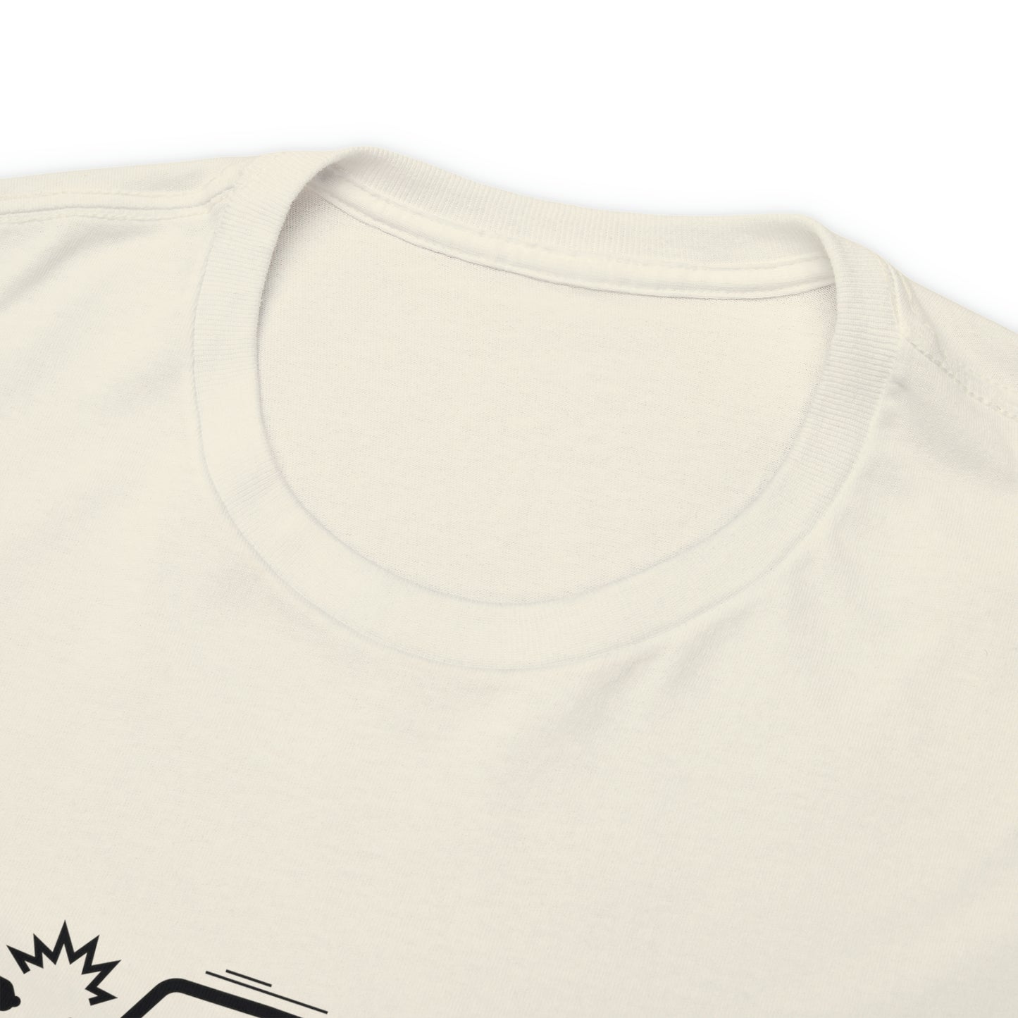 Claims Adjuster (Motorcyclist / Car / Black) Unisex Heavy Cotton Tee
