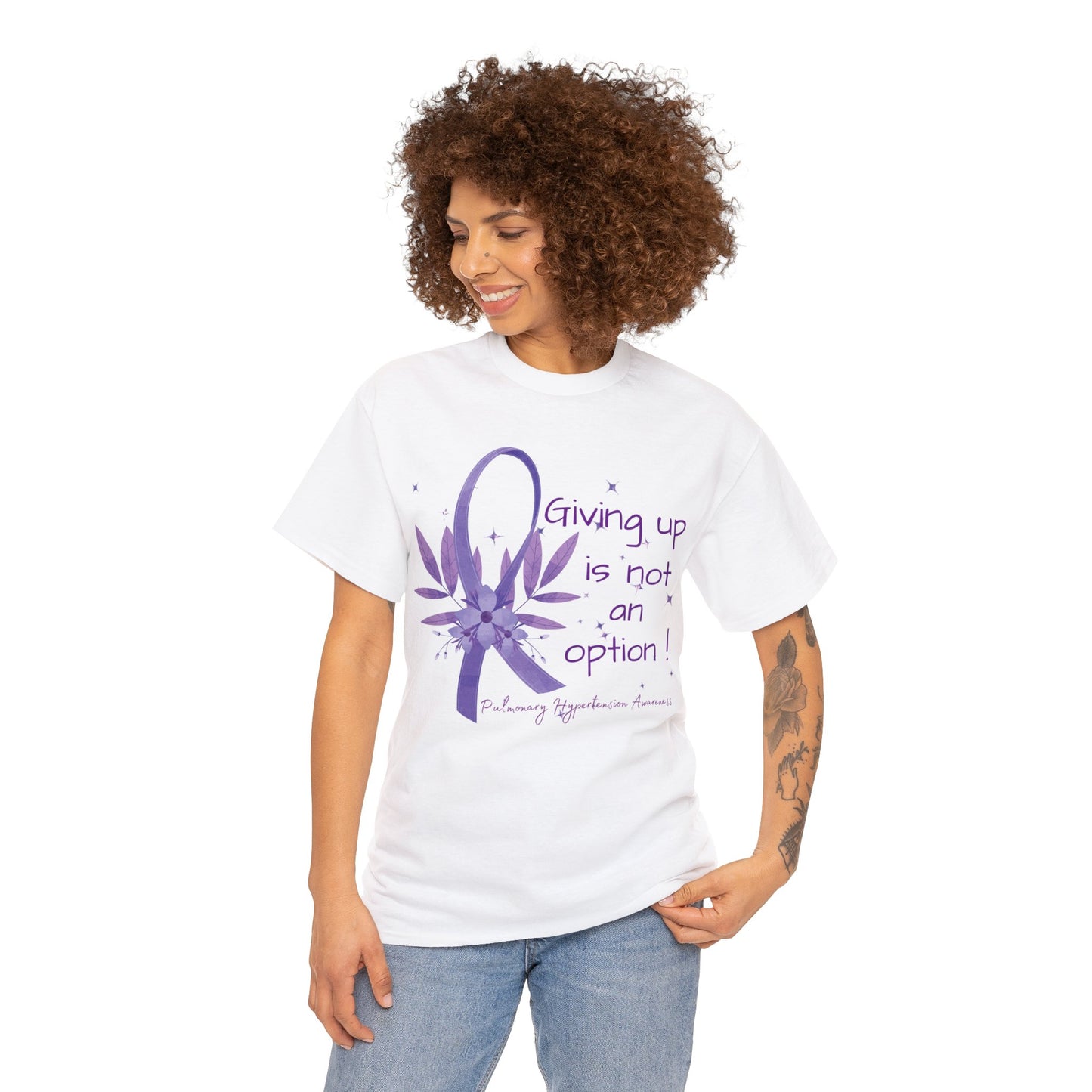 PH- Giving Up Is Not An Option - Unisex Heavy Cotton Tee