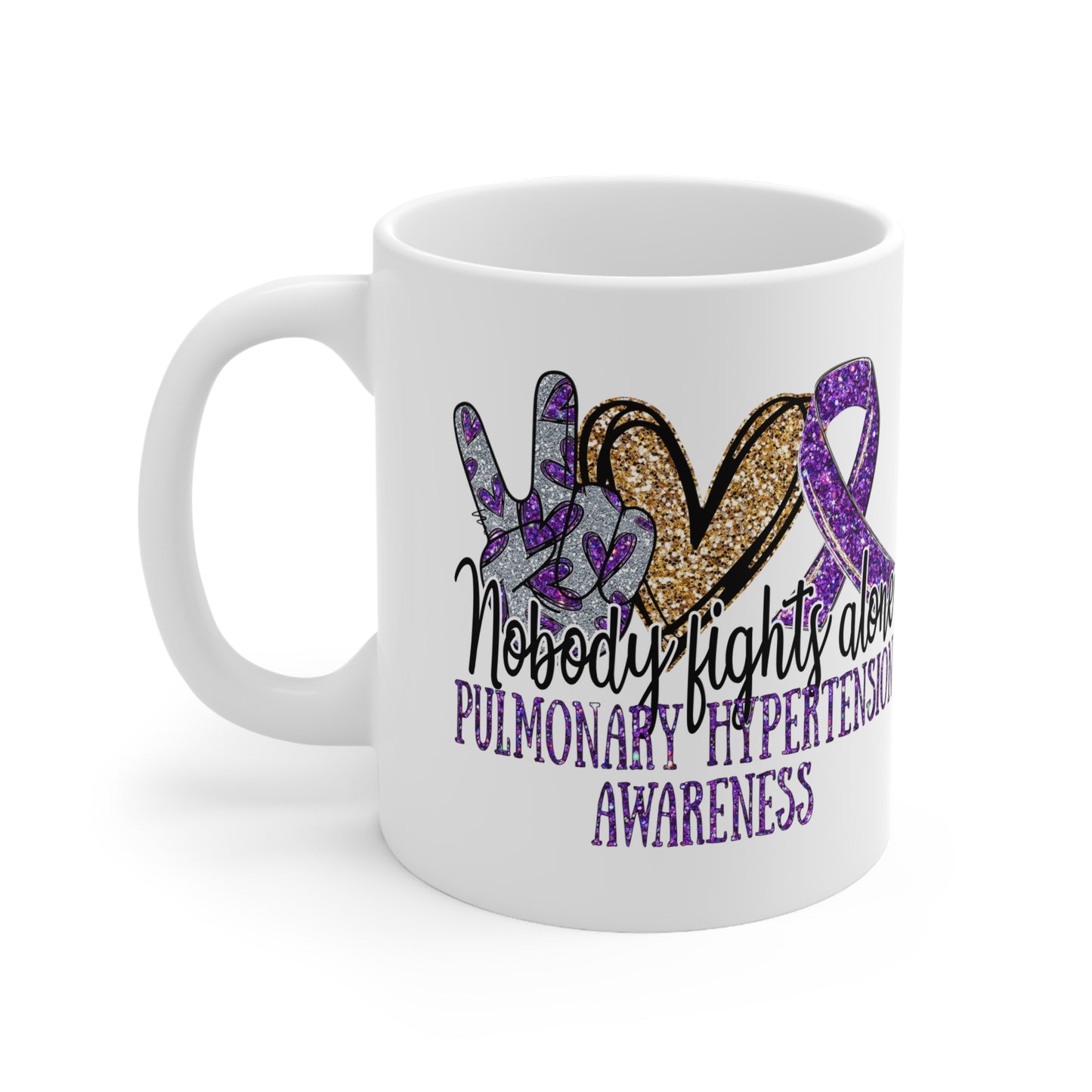 Pulmonary Hypertension Awareness Ceramic Mug 11oz