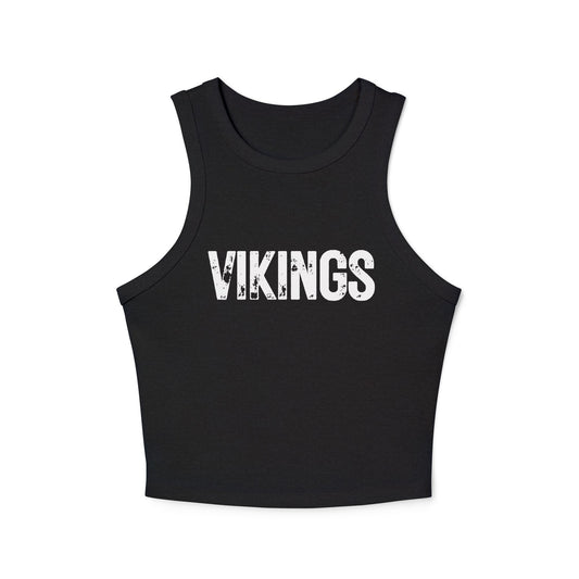 "Viking Bold" Distressed Razorback Crop – Northside Made Collection