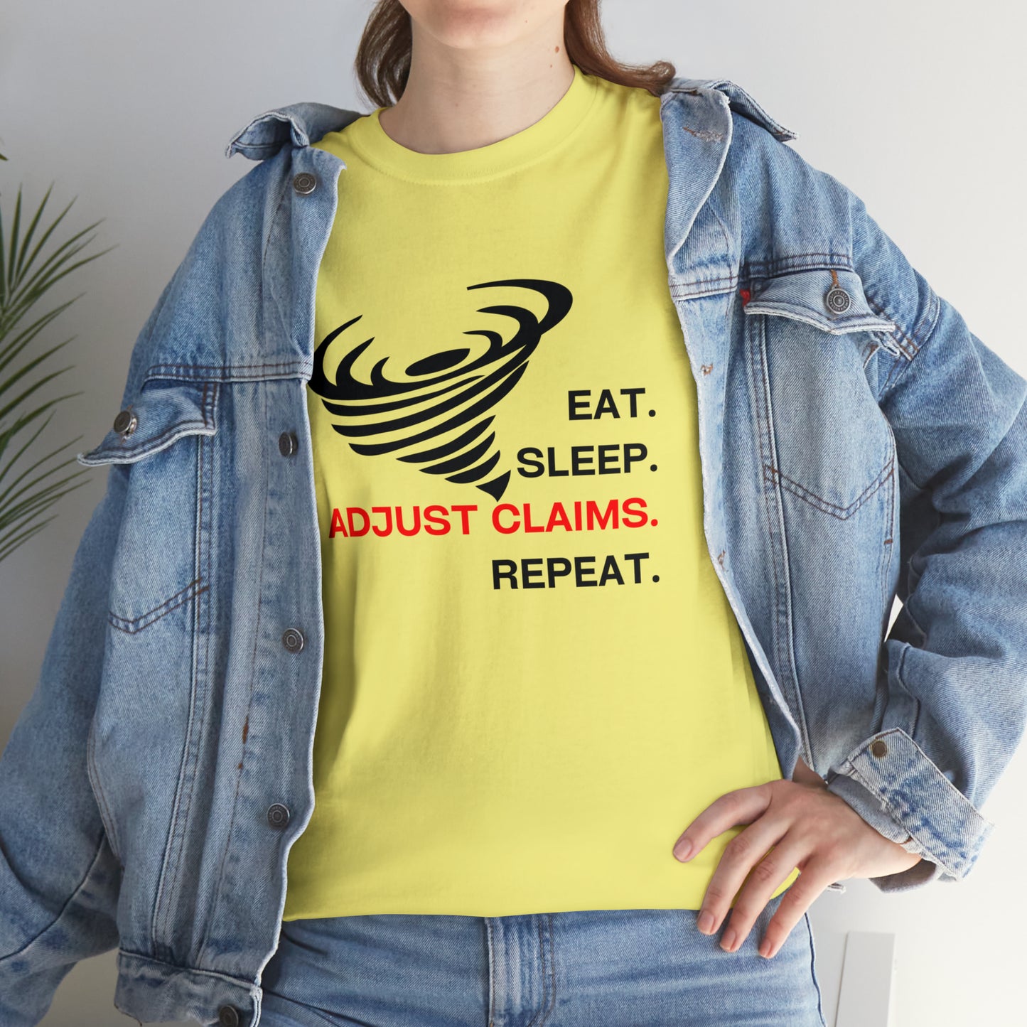 Claims Adjuster (Tornado) Unisex Heavy Cotton Tee