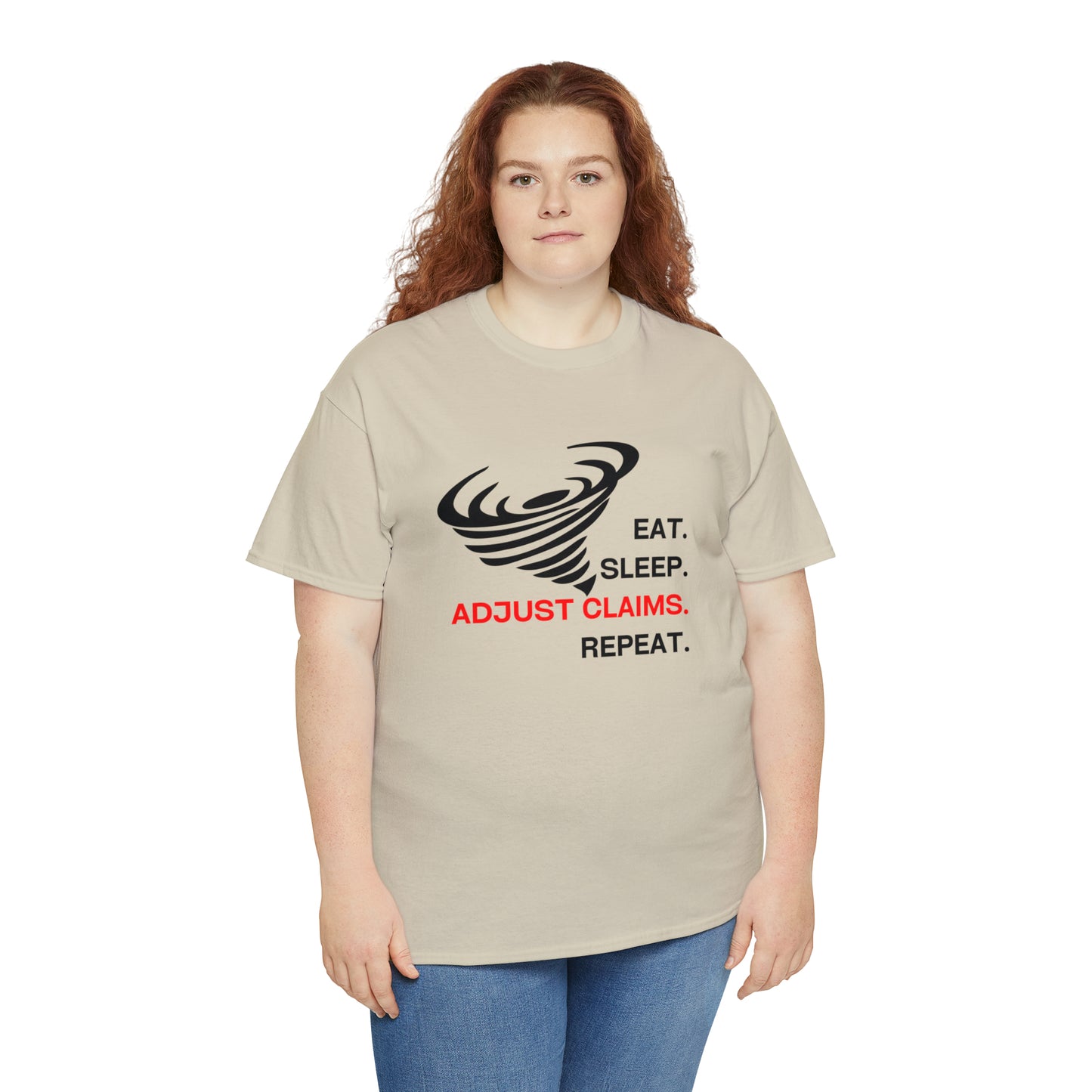 Claims Adjuster (Tornado) Unisex Heavy Cotton Tee
