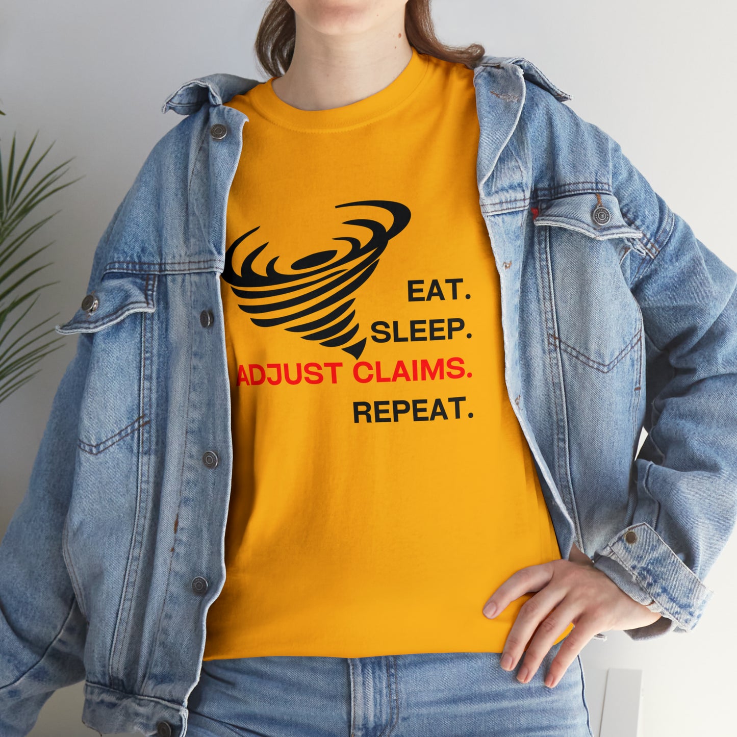 Claims Adjuster (Tornado) Unisex Heavy Cotton Tee