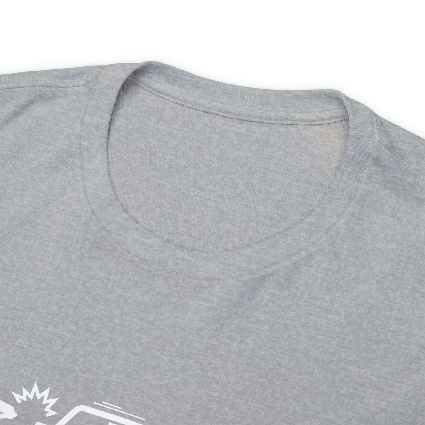 Claims Adjuster (Motorcyclist / Car / White) Unisex Heavy Cotton Tee