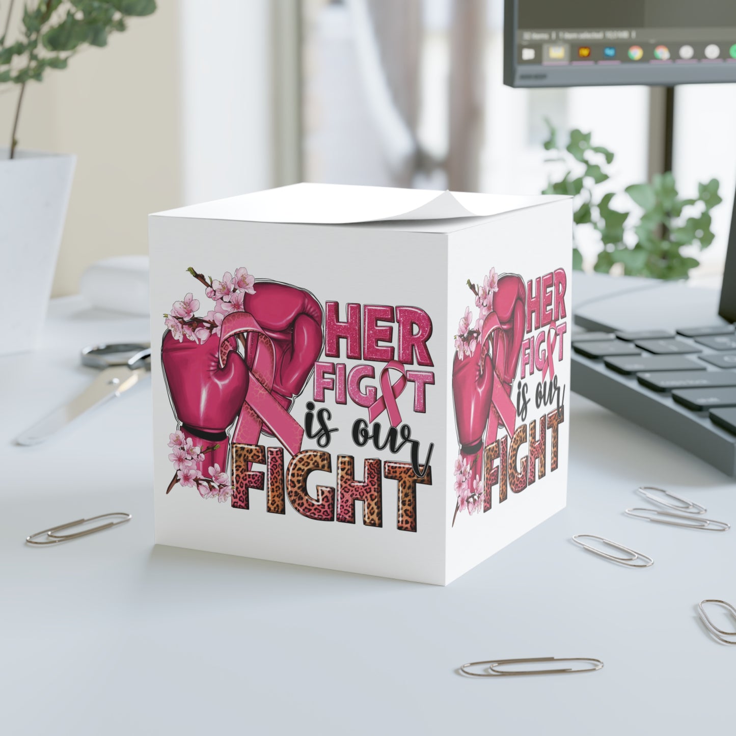 Her Fight Is Our Fight Note Cube