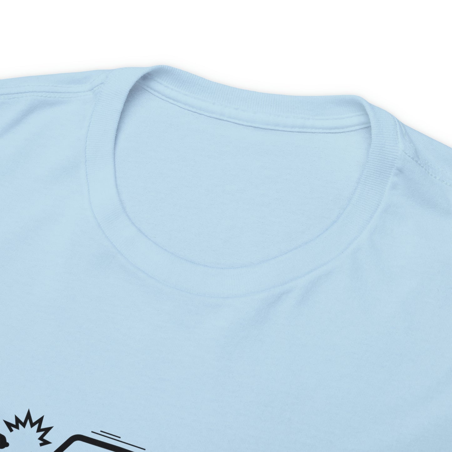 Claims Adjuster (Motorcyclist / Car / Black) Unisex Heavy Cotton Tee