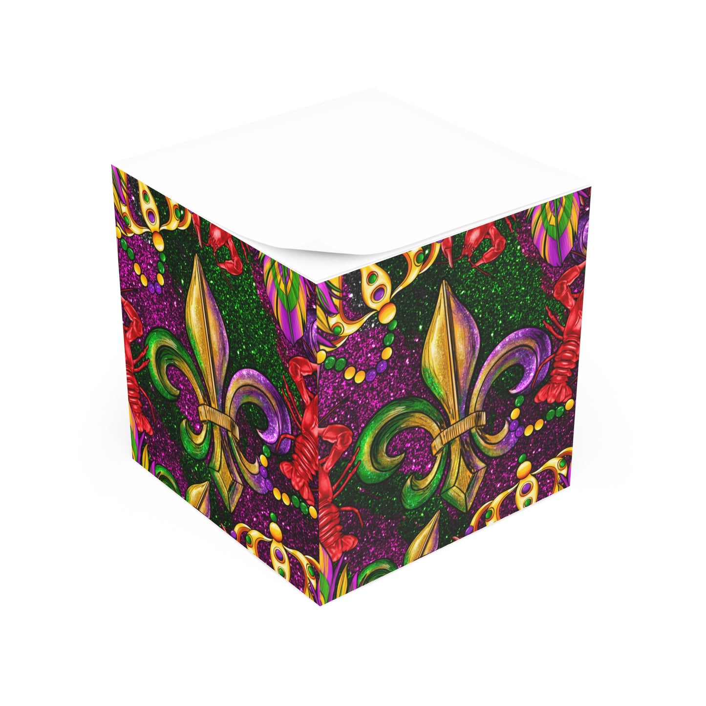 Mardi Gras (Crawfish) Note Cube