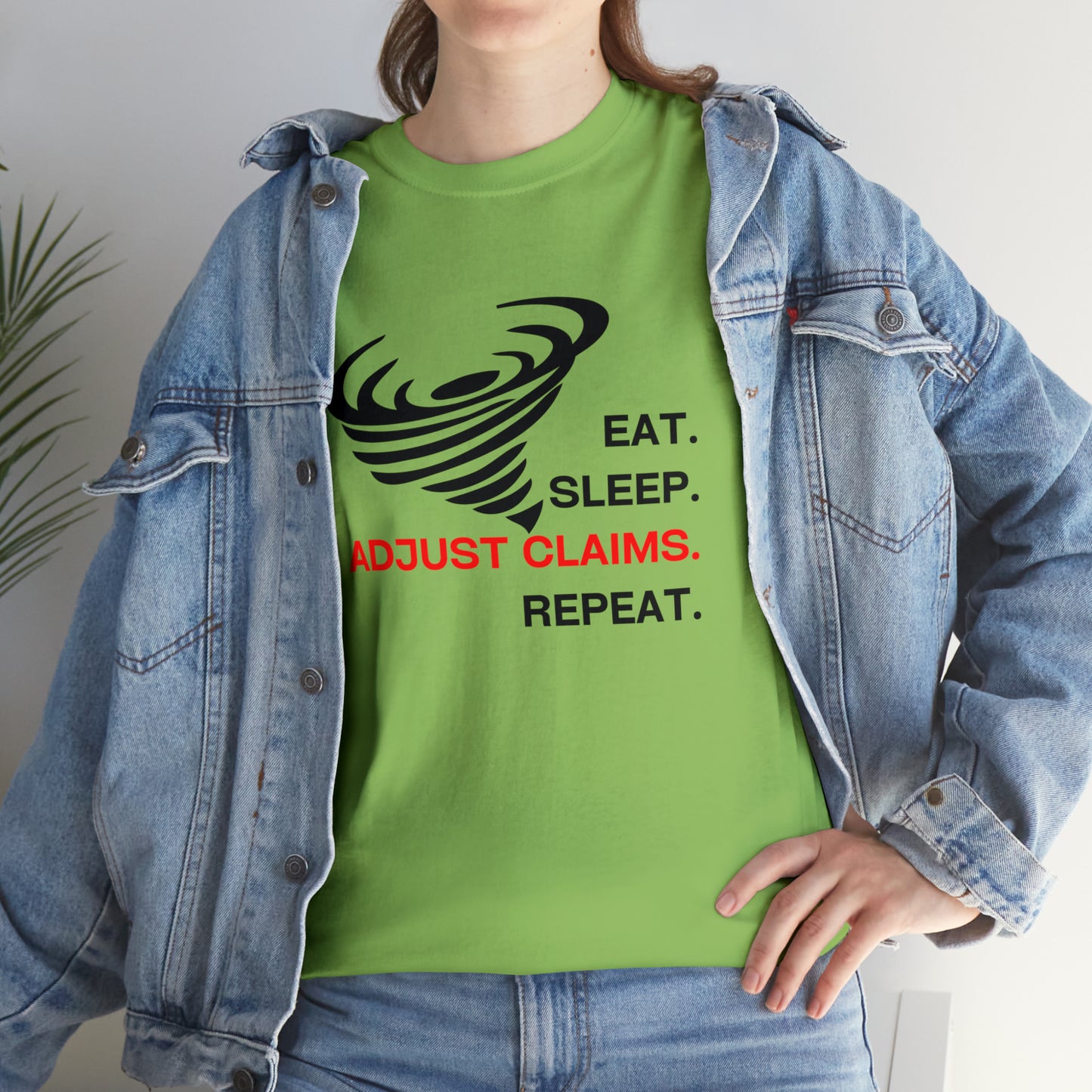Claims Adjuster (Tornado) Unisex Heavy Cotton Tee