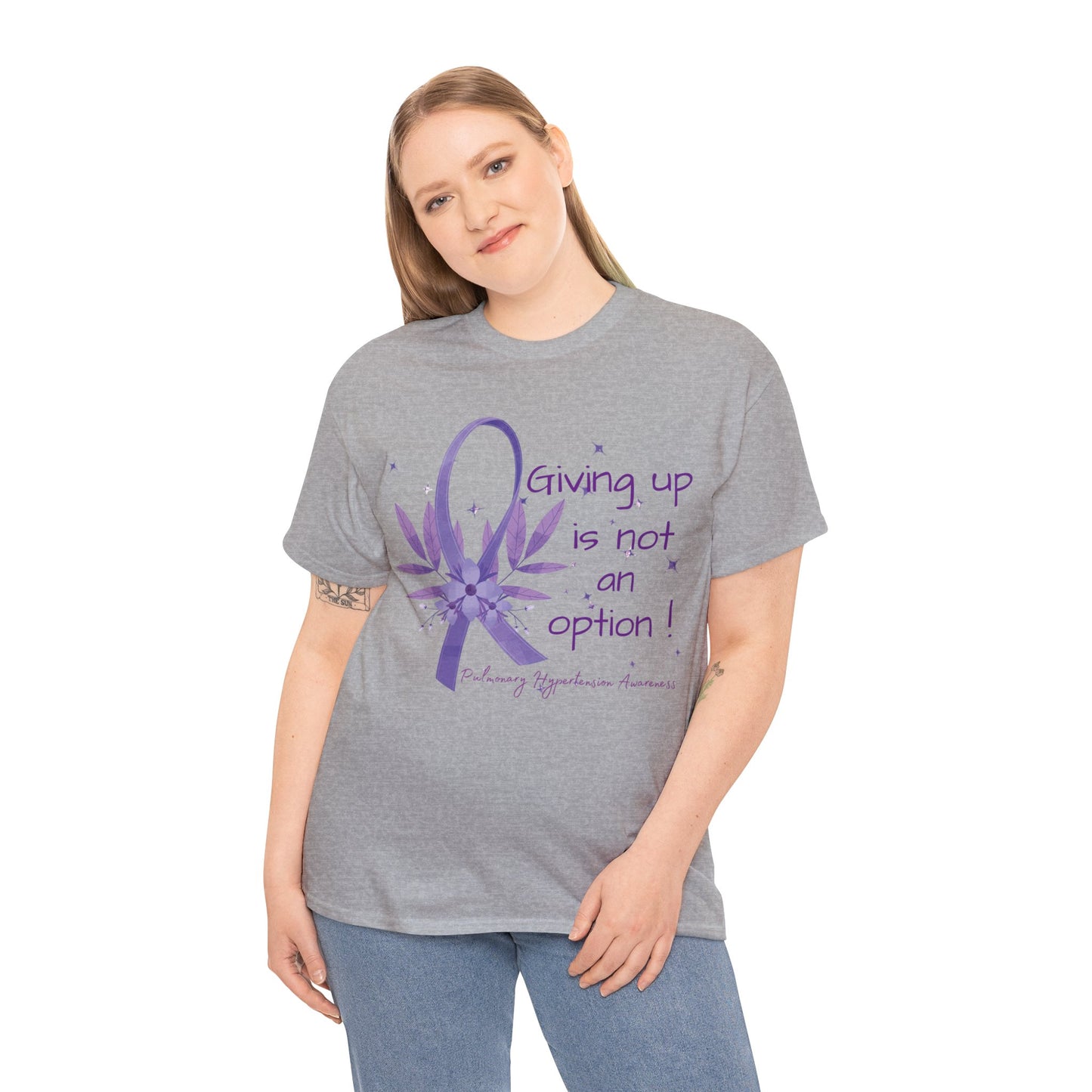PH- Giving Up Is Not An Option - Unisex Heavy Cotton Tee