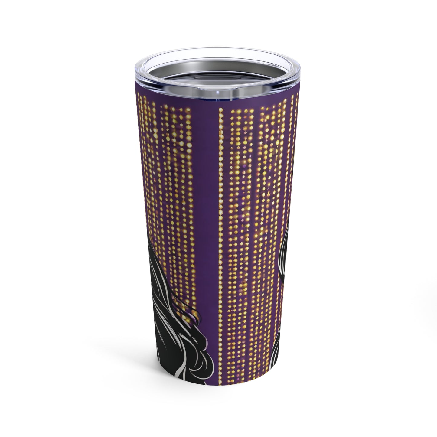 Sublimated Tumbler 20oz - Mardi Gras Wonder (Full Bleed)