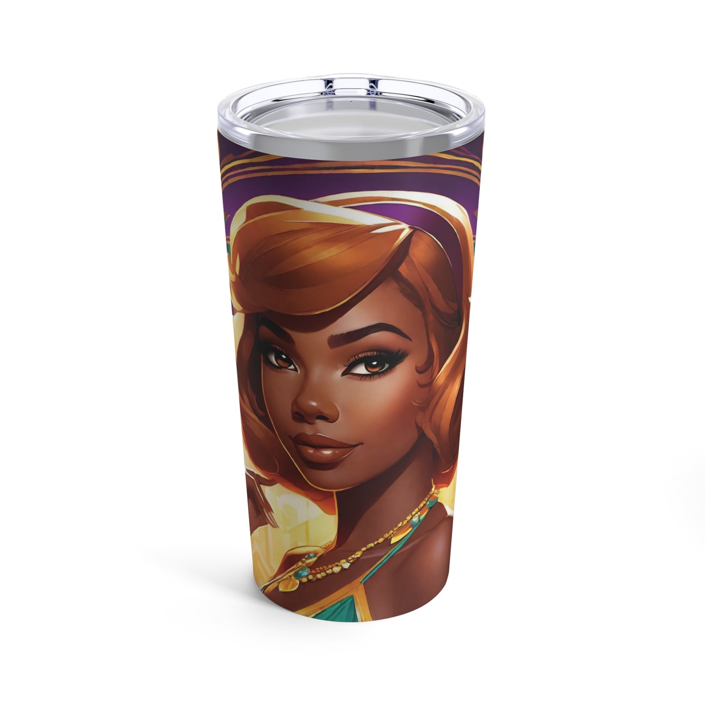 Sublimated Tumbler 20oz - Mystery Krewe Jr. Maid (Full Bleed)