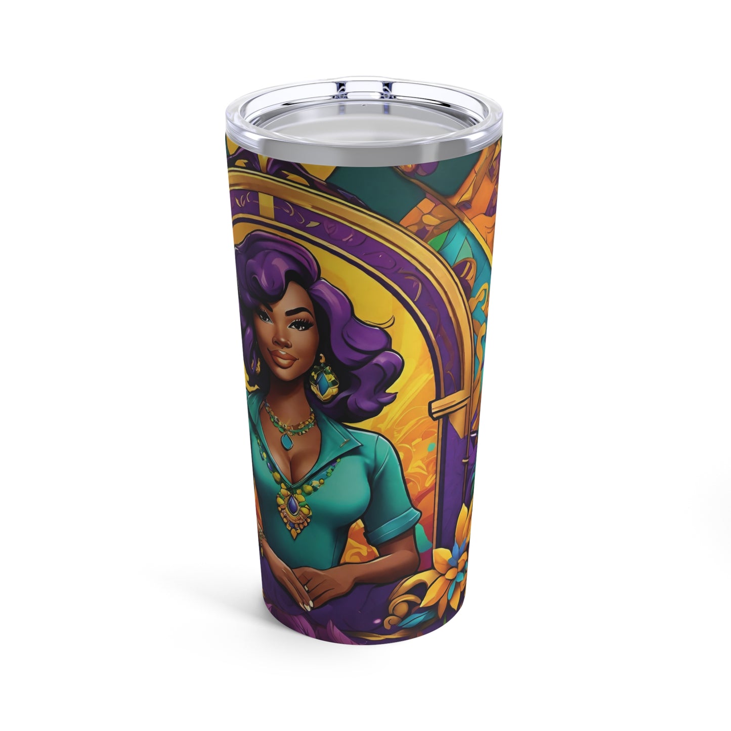 Sublimated Tumbler 20oz - Duchess of the Mystery Krewe (Full Bleed)