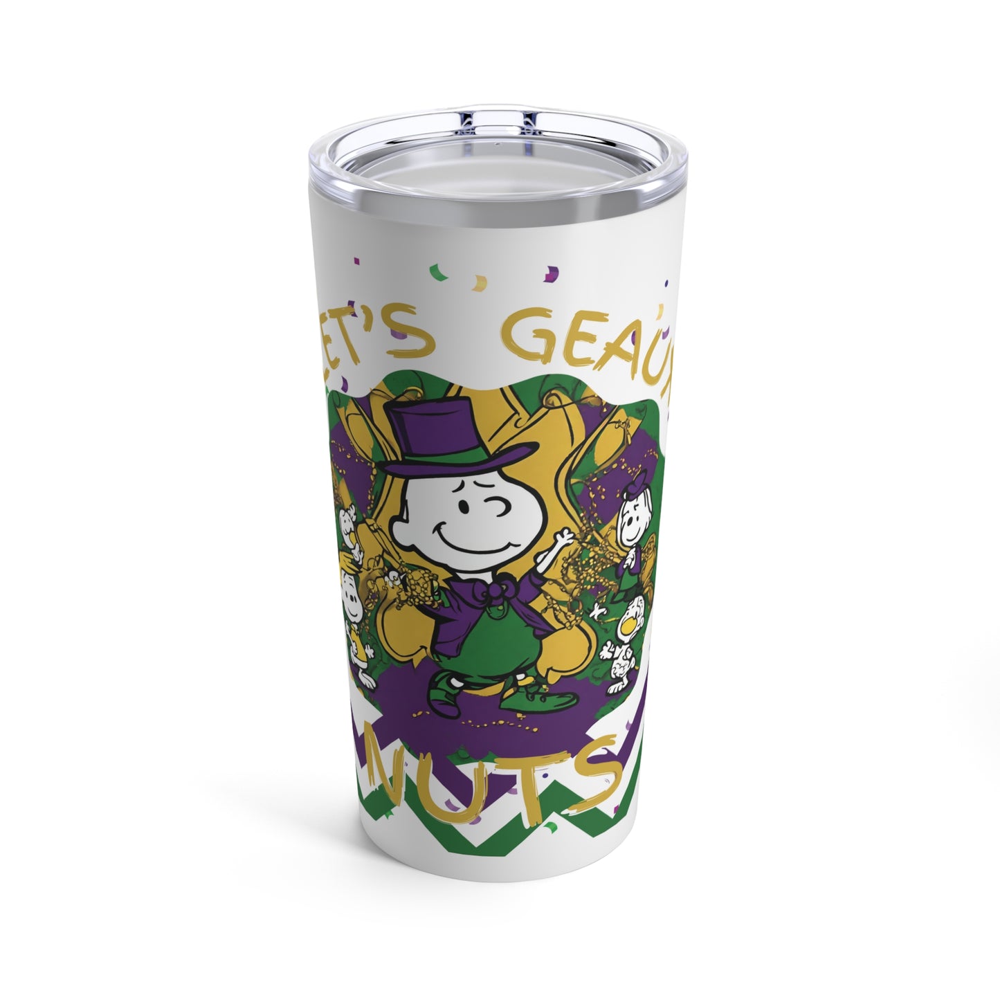 Sublimated Tumbler 20oz -Lets Geaux Nuts