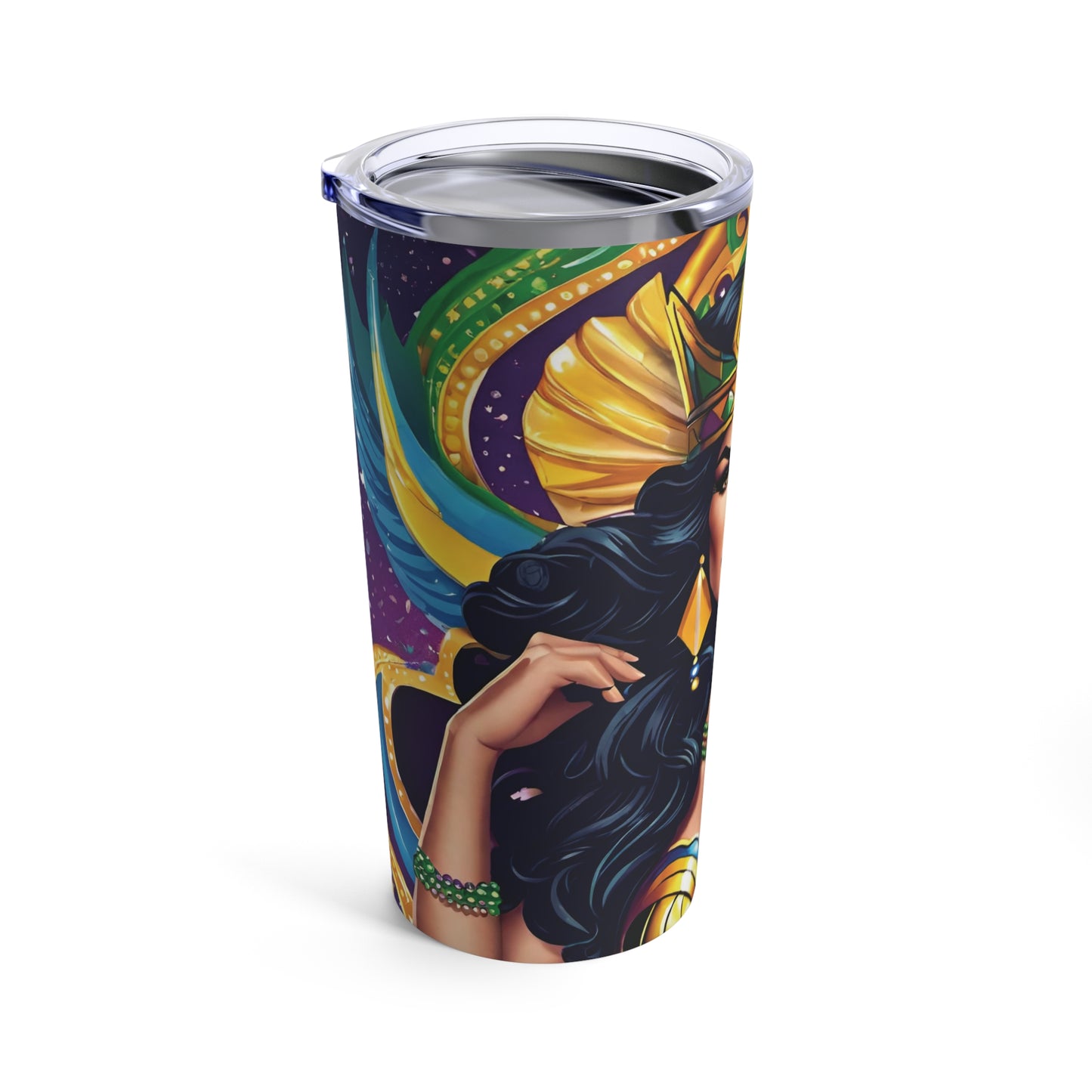 Sublimated Tumbler 20oz - Carnival Queen (Full Bleed)